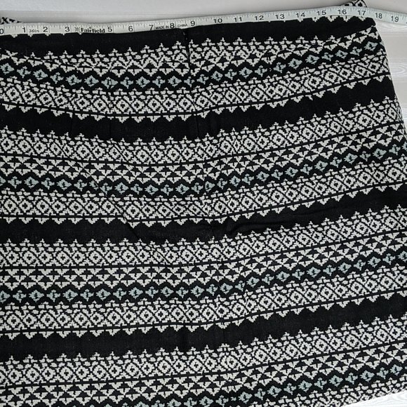 NWT Ann Taylor LOFT Skirt Fair Isle Mini Skirt 14 Cotton Blend NEW - Picture 2 of 7